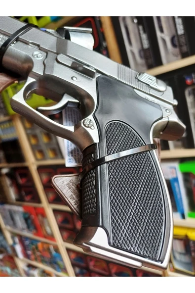 Oyuncak Kapsül Tabanca 22cm Ispanya Gonher  8 li Metal Oyuncak Silah Ürün Demir - 5
