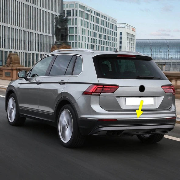 VW Tiguan 2016-2020 Arka Tampon Orta Krom Çıta 5NA853835