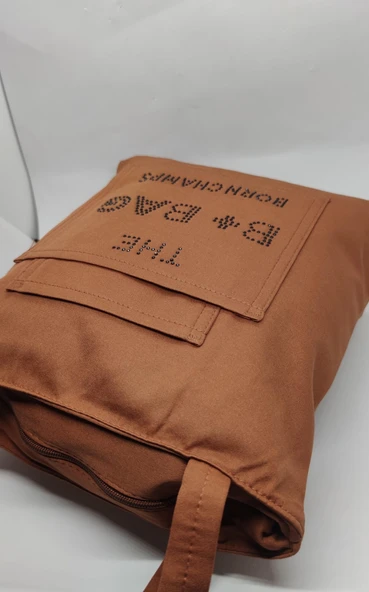 Bez Kadın Kol Çantası Taba - Resim 3