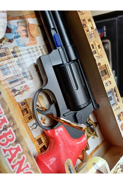 Kapsül Patlatan Tabanca GONHER 8 PATLAR Demir Kovboy Metal Silah 432 Adet Patlama Hediye - 2