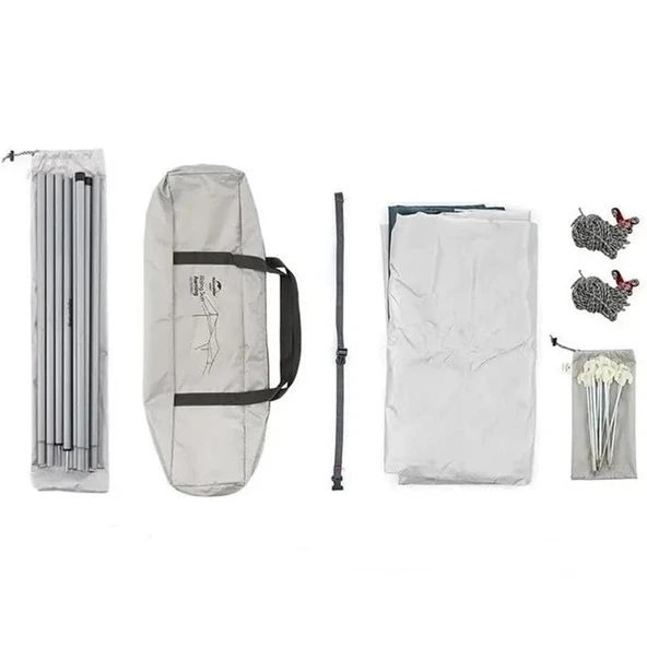 Naturehike Hexagon Sunrise Canopy 3.5x4 mt Tarp [Güneş ve Rüzgar Koruma Tentesi] - 3