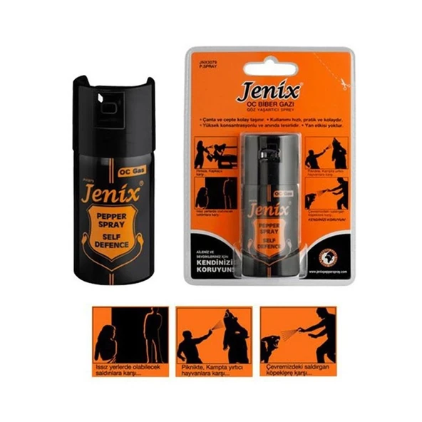 Jenix OC Biber Gazı Göz Yaşartıcı Sprey - 5