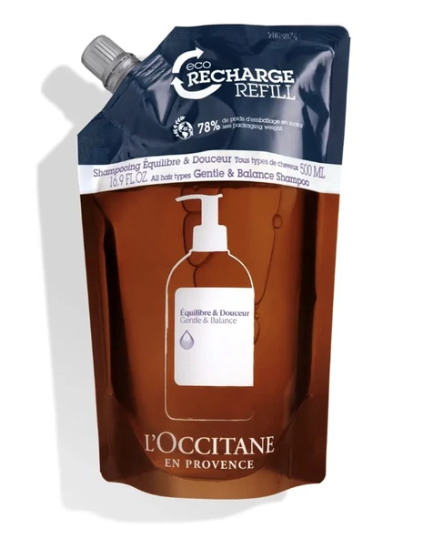 L'occitane Dengeleyici Şampuan Eko-Yedek 500 ml