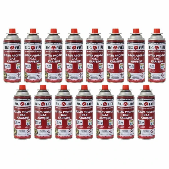 Big Fire Power 227gr Valfli Gaz Kartuşu  Onikili Set 12Lİ SET - Resim 12