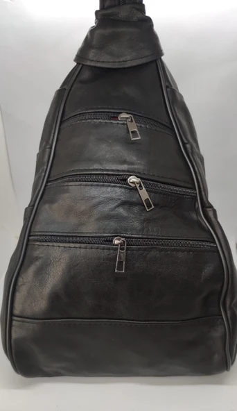 Hakiki Deri Akıllı Maymuncuk Sırt Çantası - Resim 3