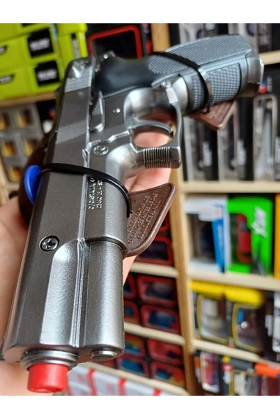 Oyuncak Kapsül Tabanca 22cm Ispanya Gonher  8 li Metal Oyuncak Silah Ürün Demir - 4