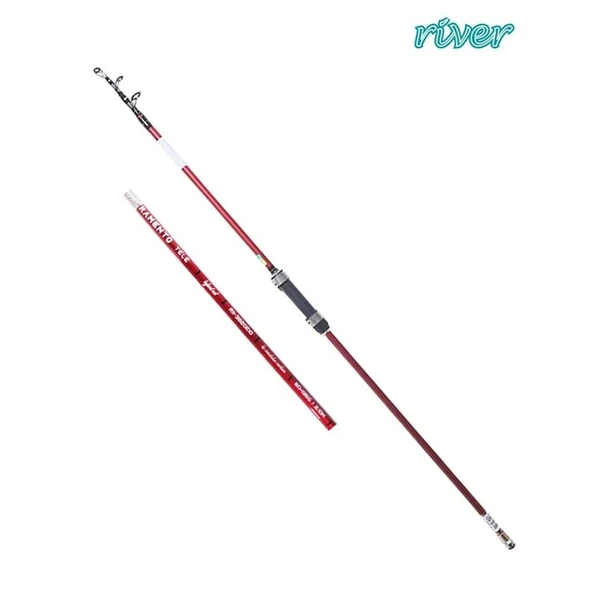 River Sacramento Tele Hybrid 60-135G Karbon Olta Kamışı  KIRMIZI 180 Cm - 2