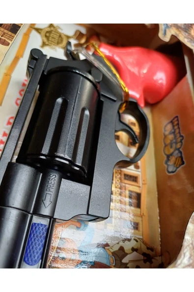 Kapsül Patlatan Tabanca GONHER 8 PATLAR Demir Kovboy Metal Silah 432 Adet Patlama Hediye