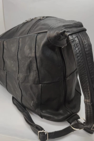 Hakiki Deri Akıllı Maymuncuk Sırt Çantası - Resim 7