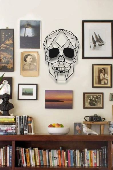 KURUKAFA SKULL METAL DUVAR DEKORU - 2