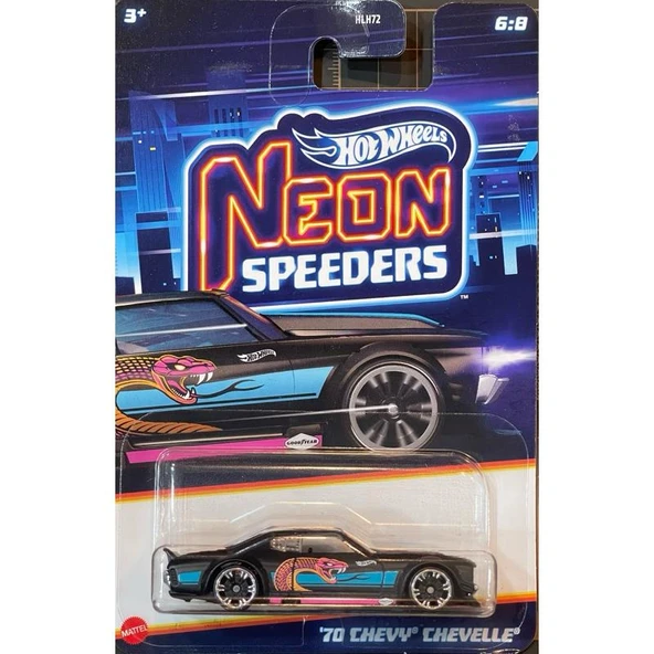 Hot Wheels Neon Yarışçılar HLH72 - 70 CHEVY CHEVELLE JBY97