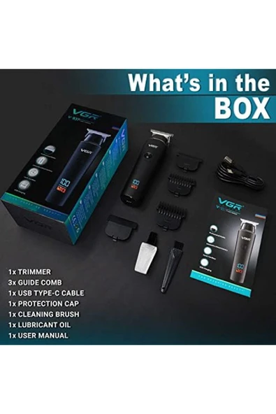 ARWOAN 500min Çalışma Süresi, 2000mAh Lityum Pil, Kablolu ve Kablosuz, Tip-C saç sakal tıraş makinesi - Resim 3