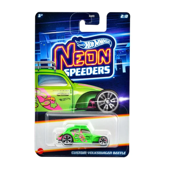 Hot Wheels Neon Yarışçılar HLH72 - CUSTOM VOLKSWAGEN BEETLE JBY93