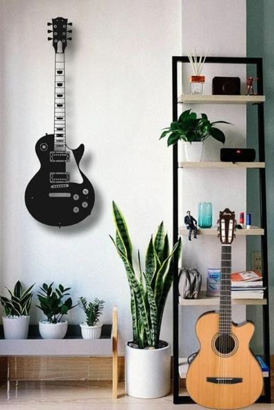 ELEKTRO GİTAR METAL DUVAR DEKORU GİBSON LES PAUL DUVAR DEKORU - 3