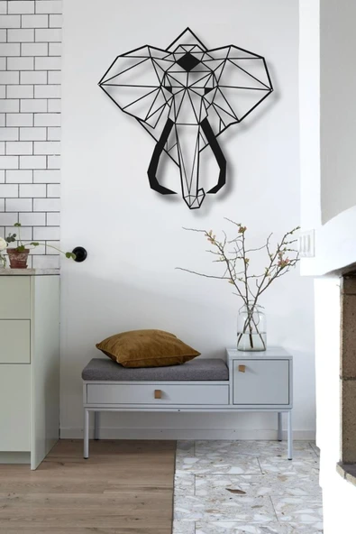 FİL ELEPHANT METAL DUVAR DEKORU