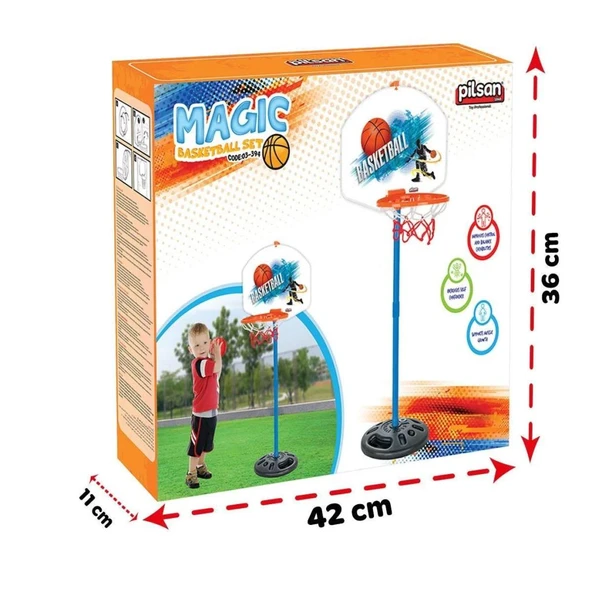Nessiworld  03 394 Pilsan Magic Basketbol Seti Ayaklı - 4