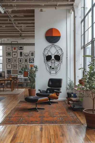 KURUKAFA SKULL METAL DUVAR DEKORU