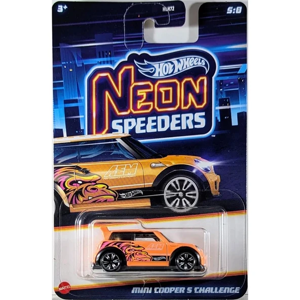 Hot Wheels Neon Yarışçılar  - MINI COOPER S CHALLENCE JBY96