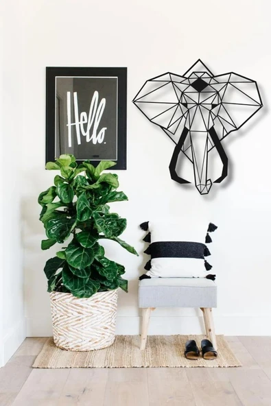 FİL ELEPHANT METAL DUVAR DEKORU - 4