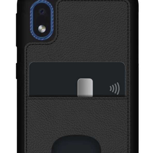 FitCase Samsung Galaxy A01 Core Kılıf Proda Deri Tek Kartlık Cepli Kapak - 6