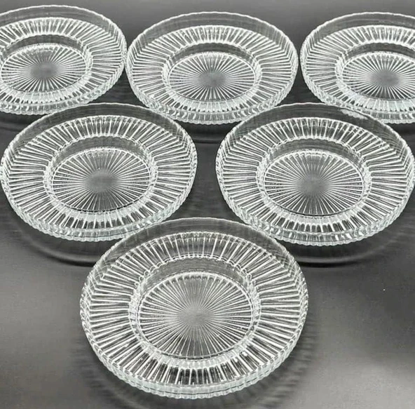 Riva Çay Tabağı 6 lı Tabak - Elysia Çay Bardağı İle Uyumlu - 4