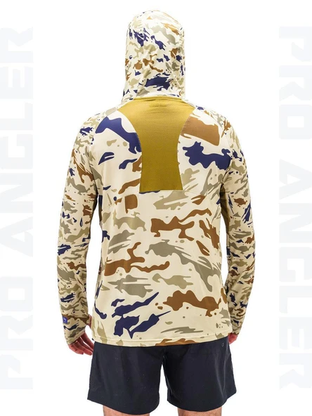 Fujin Pro Angler S24 Buff & Hoodie Natural Camo - 4