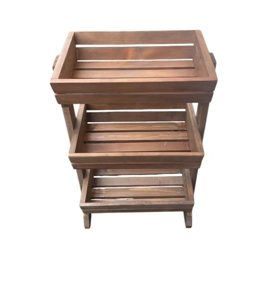 Ahşap Sebzelik Çok Amaçlı Organizer - 2