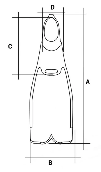 Oceanus Pro Plastic Fin Long Blade Değiştirilebilir Pala Palet  YEŞİL 43-44 - 8