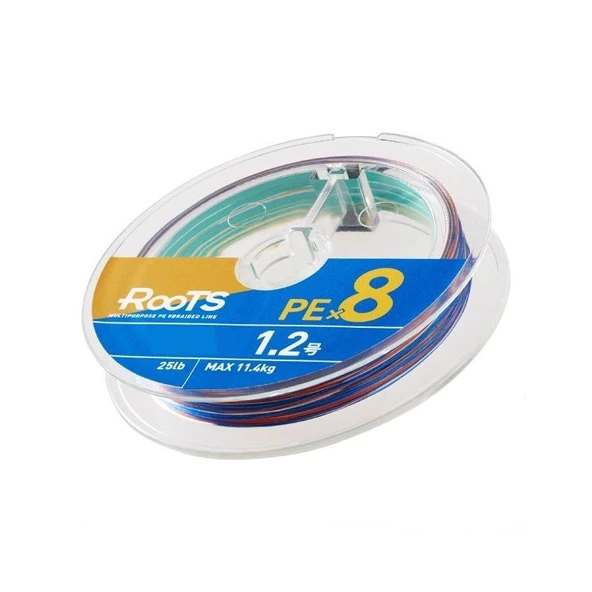 Gosen X8 Roots PE 8 Örgü Spin İp Misina 300mt Multi Color - Resim 2