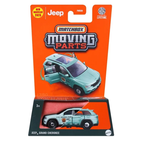 Matchbox 2025 1:64 Arabalar JEEP GRAND CHEROKEE JBW55