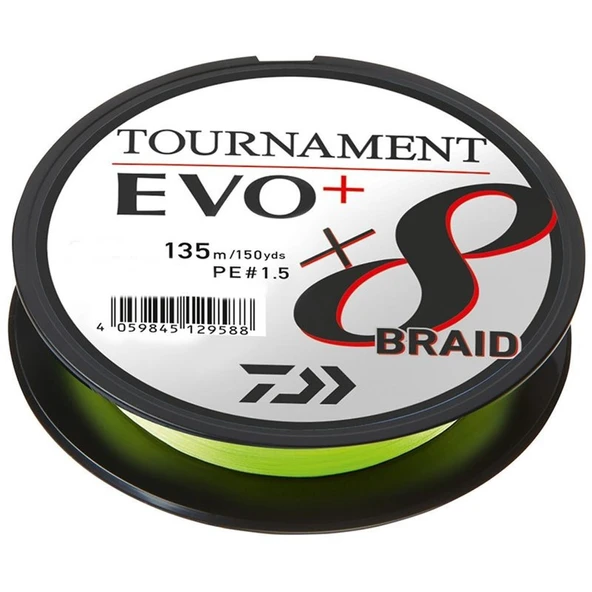 Daiwa Tournament EVO+ 8B Chartreuse İp Misina 135 mt - 5