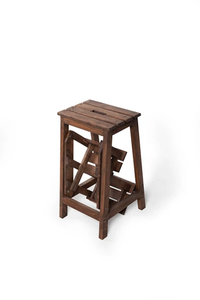 WoodenWorker Katlanır Tabure & Merdiven (3 Basamaklı) - 2