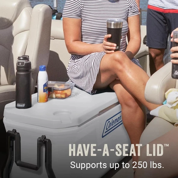 Coleman Xtreme Wheeled 100 QT Tekerlekli Soğutucu Marine Buzluk 94.6 Lt - 10