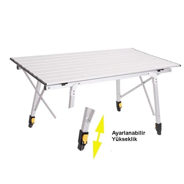 Madfox Moonlite Yükseklik Ayarlı Katlanır Kamp Masası - 11