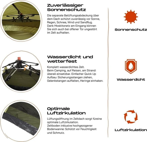 Where Tomorrow Wurf Otomatik Kurulum Çadır - 7