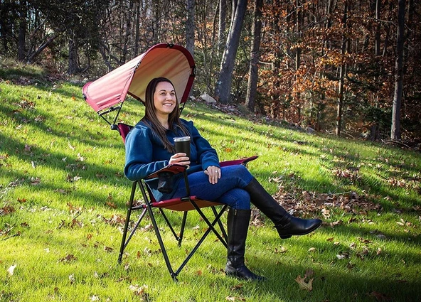 Gci Outdoor SunShade Comfort Pro Chair™  Güneşlikli Katlanır Plaj Sandalyesi - 7