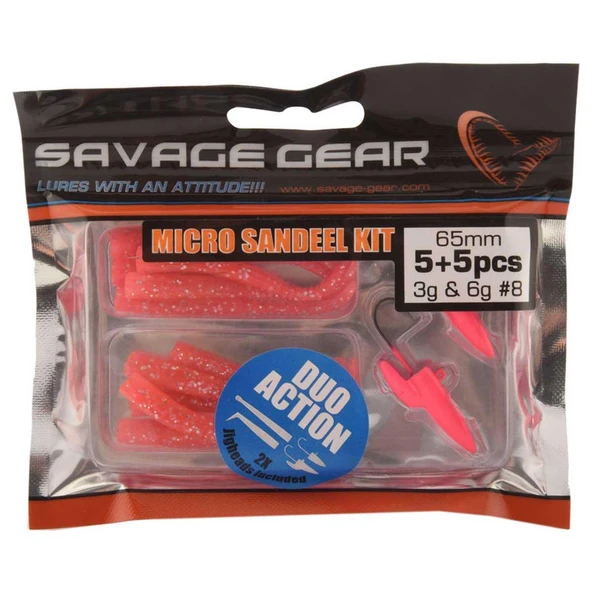 Savage Gear LRF Micro Sandeel Kit 1+1 5+5 Silikon Yem - 2
