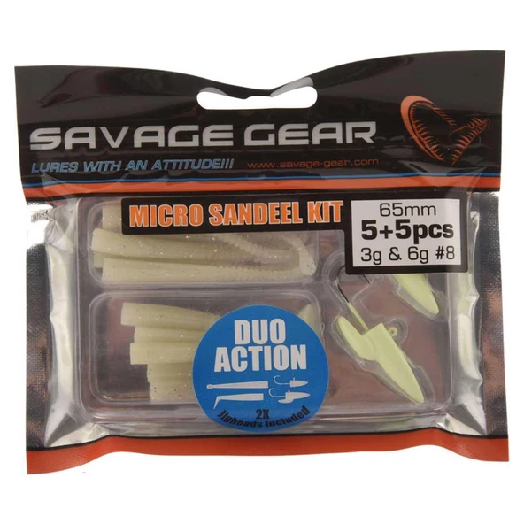 Savage Gear LRF Micro Sandeel Kit 1+1 5+5 Silikon Yem - 5