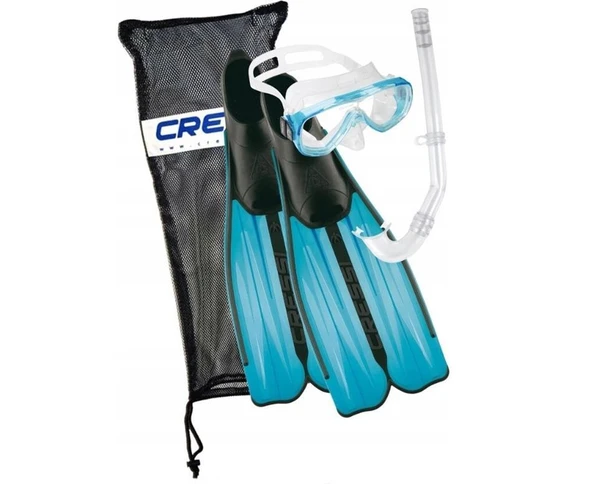 Cressi Rondinella Palet Maske Şnorkel Seti  Aquamarine 39-40