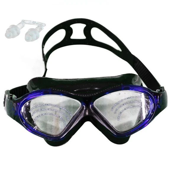 Bermuda Silikon Antifog Sörf Yüzücü Gözlüğü - 9