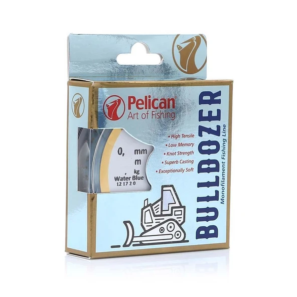 Pelican Bulldozer Water Blue Monoflament Olta Misinası 150mt - 4