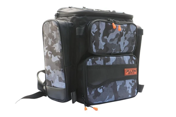 Fujin Black Camo Back Pack - Balıkçı Sırt Çantası - 11