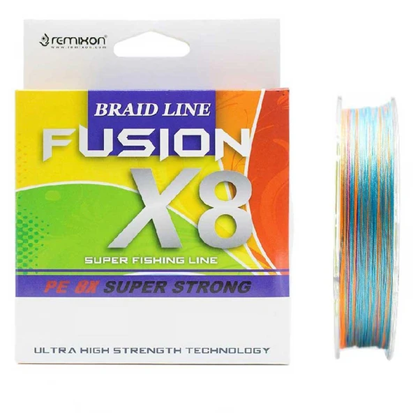 Remixon Fusion x8 MultiColor İp Olta Misinası 300mt