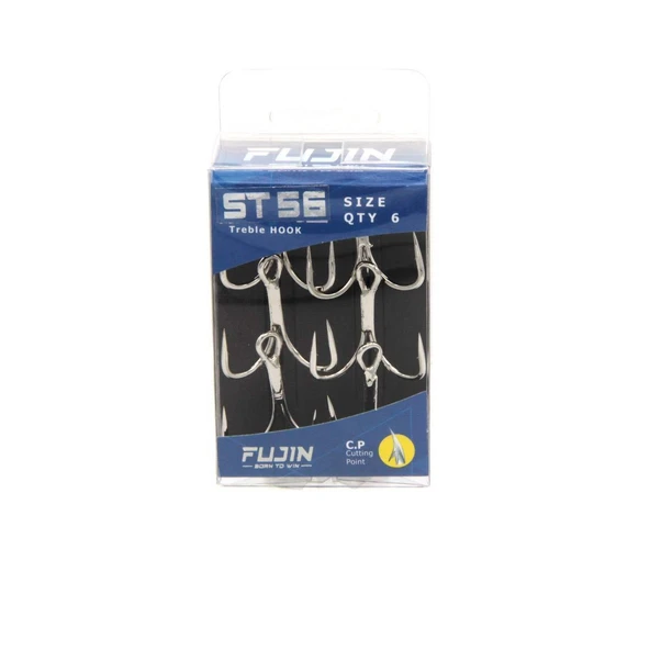 Fujin ST56 Nikel Üçlü Maket Balık İğnesi - 2