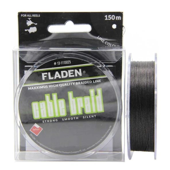 Fladen Maxximus Cable Braid Siyah İp Olta Misinası 150mt - 2