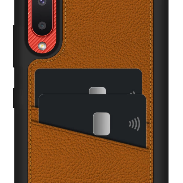 FitCase Samsung Galaxy A02 Kılıf Proda Deri Çift Kartlık Cepli Kapak - 9