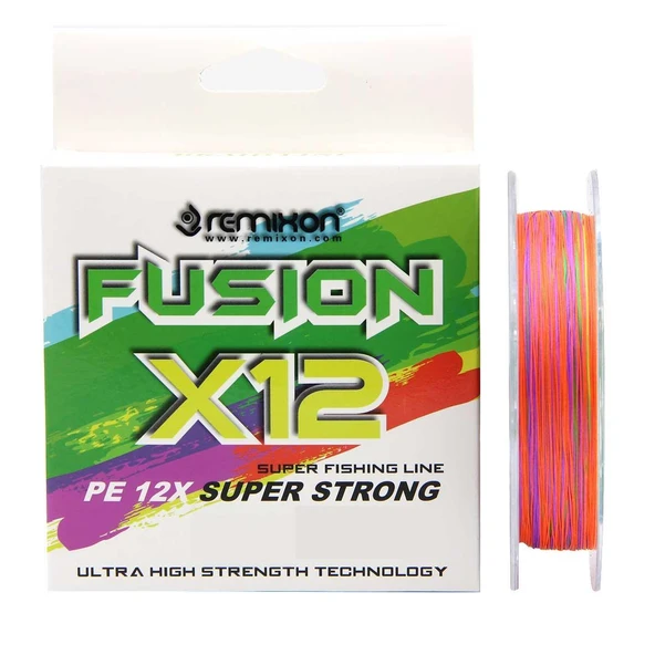 Remixon Fusion x12 MultiColor İp Olta Misinası 300mt