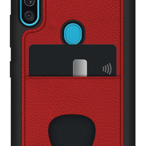 FitCase Samsung Galaxy A11 / M11 Kılıf Proda Deri Tek Kartlık Cepli Kapak - 9
