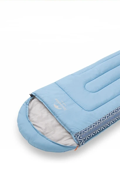 Naturehike L250 Zarf Tarzı Kapüşonlu Uyku Tulumu -10°C MAVİ Right