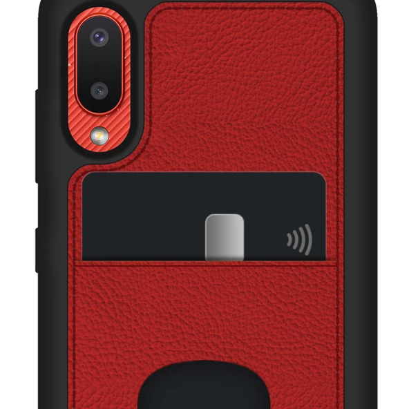 FitCase Samsung Galaxy A02 Kılıf Proda Deri Tek Kartlık Cepli Kapak - 3